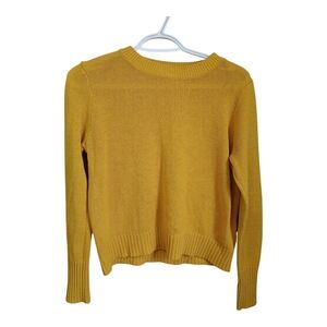 Divided Mustard Yellow Crew Neck Sweater